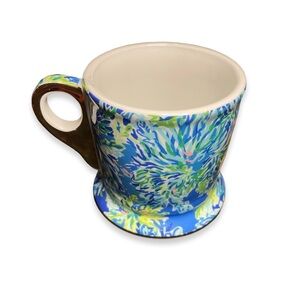 Lilly Pulitzer Floral Blue and Green Mug
